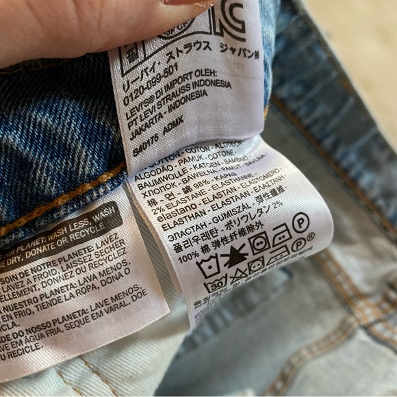 Levi’s 510 Custom Jeans Waist 30 31 Womens Size 10 12 Upcycled Vintage Denim - Picture 11 of 15